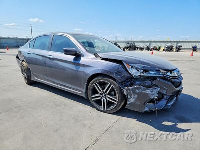 Czwarte zdjęcie samochodu z boku: 2017 HONDA ACCORD SPORT VIN:1HGCR2F5XHA003223 - miniatura