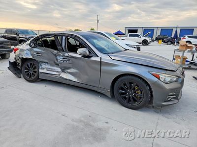 Czwarte zdjęcie samochodu z boku: 2017 INFINITI Q50 3.0T PREMIUM VIN:JN1EV7AR5HM835449 - miniatura