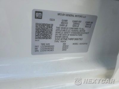 Zdjęcie 12 z 12 samochodu: 2024 CHEVROLET SILVERADO K2500 HEAVY DUTY LT VIN:1GC4YNE74RF366793 - miniatura