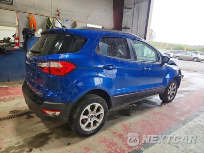 Trzecie zdjęcie samochodu z tyłu: 2020 FORD ECOSPORT SE VIN:MAJ6S3GLXLC314690 - miniatura