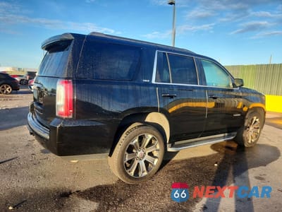 Trzecie zdjęcie samochodu z tyłu: 2019 GMC YUKON SLT VIN:1GKS1BKC8KR102397 - miniatura
