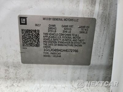 Zdjęcie 12 z 12 samochodu: 2017 CHEVROLET SONIC VIN:1G1JG6SH1H4172766 - miniatura