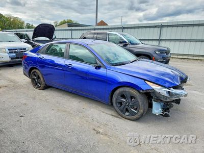 Czwarte zdjęcie samochodu z boku: 2021 HYUNDAI ELANTRA SEL VIN:KMHLM4AG7MU071498 - miniatura