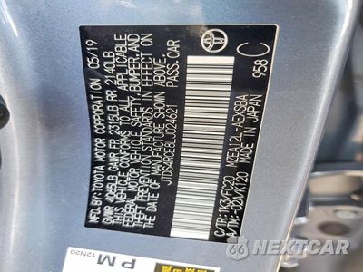 Zdjęcie 12 z 12 samochodu: 2020 TOYOTA COROLLA SE VIN:JTDS4RCE8LJ024621 - miniatura