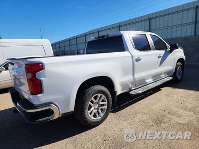 Trzecie zdjęcie samochodu z tyłu: 2022 CHEVROLET SILVERADO LTD K1500 LT VIN:1GCUYDET2NZ168486 - miniatura