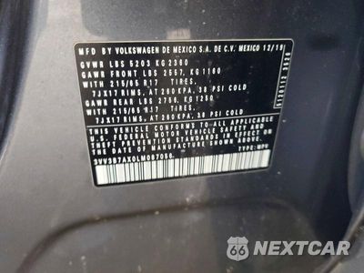 Zdjęcie 13 z 13 samochodu: 2020 VOLKSWAGEN TIGUAN SE VIN:3VV3B7AX0LM087056 - miniatura