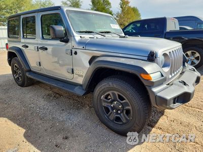 Czwarte zdjęcie samochodu z boku: 2018 JEEP WRANGLER UNLIMITED SPORT VIN:1C4HJXDG7JW275332 - miniatura