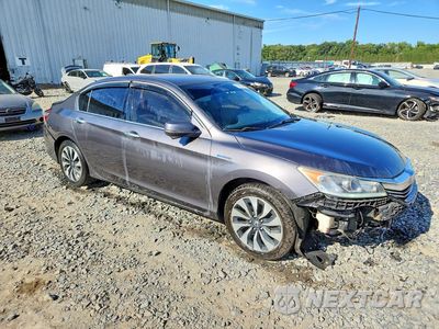 Czwarte zdjęcie samochodu z boku: 2017 HONDA ACCORD HYBRID VIN:JHMCR6F31HC016093 - miniatura
