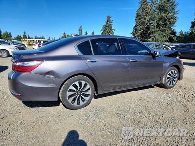 Trzecie zdjęcie samochodu z tyłu: 2017 HONDA ACCORD HYBRID EXL VIN:JHMCR6F53HC030112 - miniatura