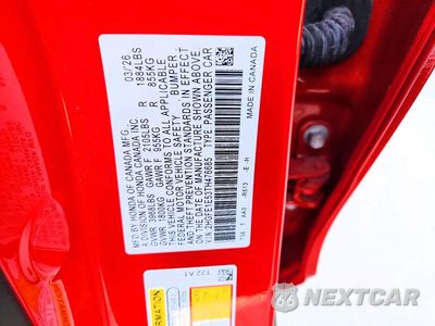 Zdjęcie 12 z 12 samochodu: 2026 HONDA CIVIC SI VIN:2HGFE1E53TH476685 - miniatura