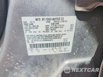Zdjęcie 14 z 14 samochodu: 2013 FORD EDGE SEL VIN:2FMDK3JC3DBB94416 - miniatura