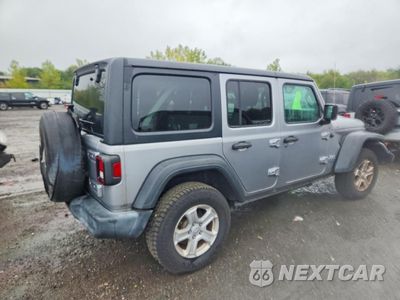 Trzecie zdjęcie samochodu z tyłu: 2018 JEEP WRANGLER UNLIMITED SPORT VIN:1C4HJXDG8JW137783 - miniatura