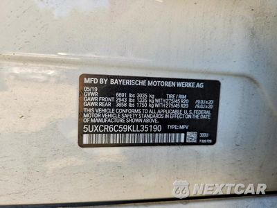 Zdjęcie 12 z 12 samochodu: 2019 BMW X5 XDRIVE40I VIN:5UXCR6C59KLL35190 - miniatura