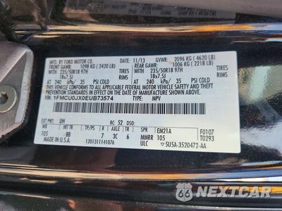 Zdjęcie 13 z 13 samochodu: 2014 FORD ESCAPE TITANIUM VIN:1FMCU0JX0EUB73574 - miniatura