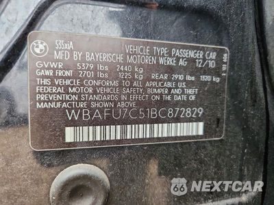 Zdjęcie 12 z 12 samochodu: 2011 BMW 535 XI VIN:WBAFU7C51BC872829 - miniatura
