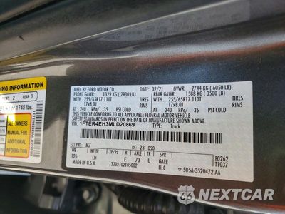 Zdjęcie 12 z 12 samochodu: 2021 FORD RANGER XL VIN:1FTER4EH3MLD20869 - miniatura