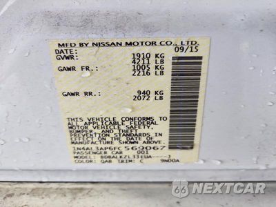 Zdjęcie 12 z 12 samochodu: 2015 NISSAN ALTIMA 2.5 SV VIN:1N4AL3AP6FC569067 - miniatura
