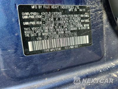 Zdjęcie 13 z 13 samochodu: 2013 SUBARU XV CROSSTREK 2.0 PREMIUM VIN:JF2GPAWC6D2879226 - miniatura