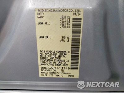Zdjęcie 13 z 13 samochodu: 2014 NISSAN ALTIMA 2.5 VIN:1N4AL3AP2EC413249 - miniatura