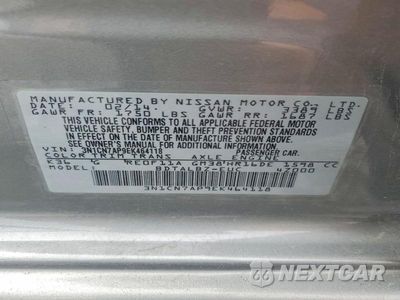 Zdjęcie 13 z 13 samochodu: 2014 NISSAN VERSA 1.6 SV VIN:3N1CN7AP9EK464118 - miniatura