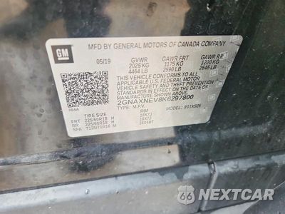 Zdjęcie 12 z 12 samochodu: 2019 CHEVROLET EQUINOX PREMIER VIN:2GNAXNEV8K6297800 - miniatura