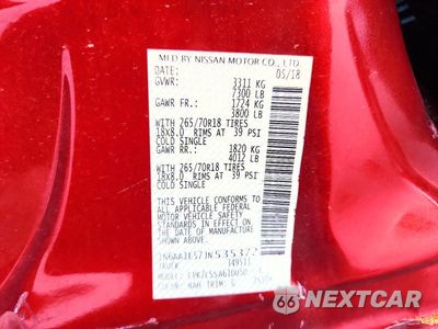 Zdjęcie 12 z 12 samochodu: 2018 NISSAN TITAN SV VIN:1N6AA1E57JN535372 - miniatura