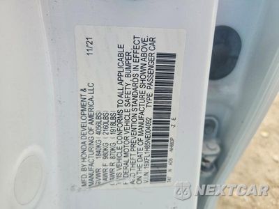 Zdjęcie 13 z 13 samochodu: 2022 HONDA CIVIC SPORT TOURING VIN:19XFL1H85NE004092 - miniatura