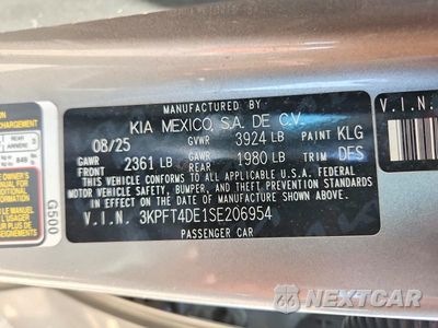 Zdjęcie 13 z 13 samochodu: 2025 KIA K4 LXS VIN:3KPFT4DE1SE206954 - miniatura