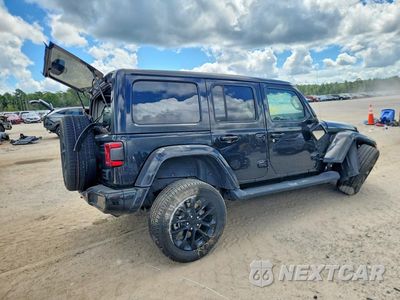 Trzecie zdjęcie samochodu z tyłu: 2021 JEEP WRANGLER UNLIMITED SAHARA VIN:1C4HJXEM2MW772748 - miniatura