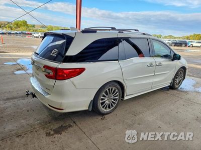 Trzecie zdjęcie samochodu z tyłu: 2020 HONDA ODYSSEY ELITE VIN:5FNRL6H91LB012166 - miniatura