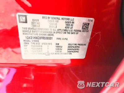 Zdjęcie 13 z 13 samochodu: 2015 GMC YUKON XL C1500 SLT VIN:1GKS1HKC0FR538931 - miniatura