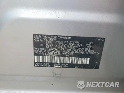 Zdjęcie 13 z 13 samochodu: 2010 TOYOTA RAV4 LIMITED VIN:JTMDK4DV0AD010305 - miniatura