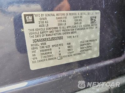 Zdjęcie 13 z 13 samochodu: 2018 CHEVROLET EQUINOX LT VIN:3GNAXKEX3JS537660 - miniatura