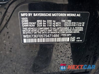 Zdjęcie 13 z 13 samochodu: 2026 BMW X1 XDRIVE28I VIN:WBX73EF05T5471484 - miniatura