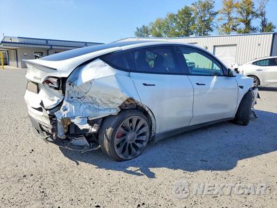 Trzecie zdjęcie samochodu z tyłu: 2022 TESLA MODEL Y VIN:7SAYGDEF4NF539669 - miniatura