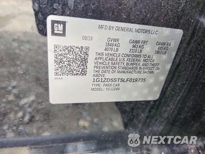 Zdjęcie 12 z 12 samochodu: 2020 CHEVROLET MALIBU LT VIN:1G1ZD5ST5LF019735 - miniatura