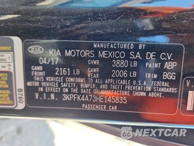 Zdjęcie 12 z 12 samochodu: 2017 KIA FORTE LX VIN:3KPFK4A73HE145835 - miniatura