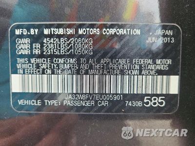Zdjęcie 12 z 12 samochodu: 2014 MITSUBISHI LANCER EVOLUTION GSR VIN:JA32W8FV7EU005901 - miniatura