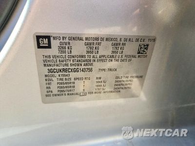 Zdjęcie 13 z 13 samochodu: 2016 CHEVROLET SILVERADO K1500 LT VIN:3GCUKRECXGG143756 - miniatura