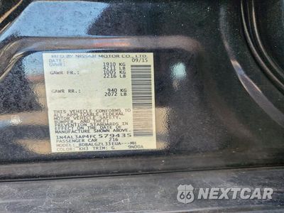 Zdjęcie 12 z 12 samochodu: 2015 NISSAN ALTIMA 2.5 S VIN:1N4AL3AP4FC579435 - miniatura