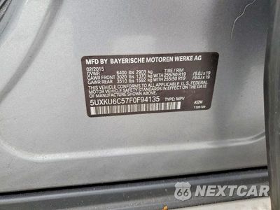 Zdjęcie 13 z 13 samochodu: 2015 BMW X6 XDRIVE50I VIN:5UXKU6C57F0F94135 - miniatura