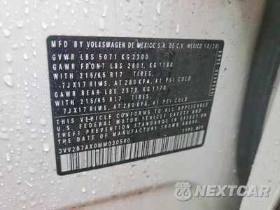Zdjęcie 13 z 13 samochodu: 2021 VOLKSWAGEN TIGUAN SE VIN:3VV2B7AX0MM030580 - miniatura
