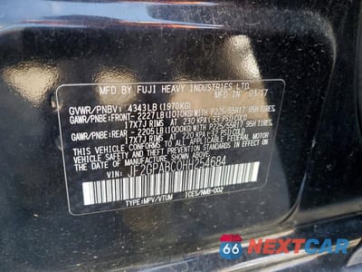 Zdjęcie 12 z 12 samochodu: 2017 SUBARU CROSSTREK PREMIUM VIN:JF2GPABC0HH254684 - miniatura