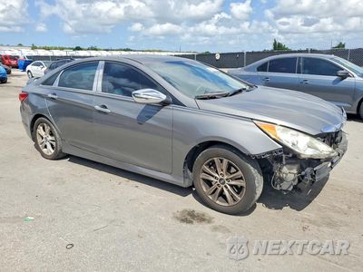 Czwarte zdjęcie samochodu z boku: 2014 HYUNDAI SONATA GLS VIN:5NPEB4AC4EH872112 - miniatura