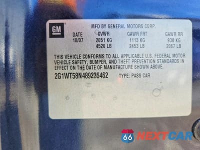 Zdjęcie 12 z 12 samochodu: 2008 CHEVROLET IMPALA LT VIN:2G1WT58N489235462 - miniatura