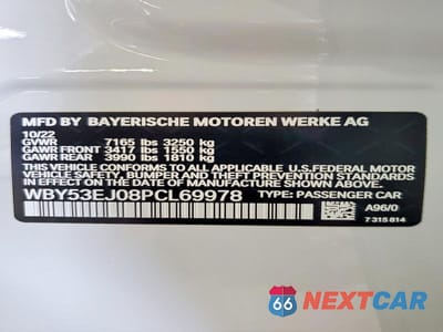 Zdjęcie 12 z 12 samochodu: 2023 BMW I7 XDRIVE60 VIN:WBY53EJ08PCL69978 - miniatura