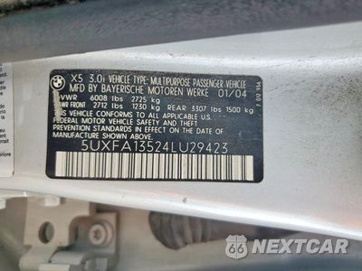 Zdjęcie 14 z 14 samochodu: 2004 BMW X5 3.0I VIN:5UXFA13524LU29423 - miniatura
