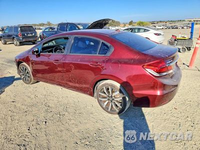 Drugie zdjęcie samochodu z przodu: 2015 HONDA CIVIC EXL VIN:19XFB2F96FE203366 - miniatura
