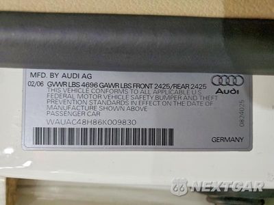 Zdjęcie 12 z 12 samochodu: 2006 AUDI A4 1.8 CABRIOLET VIN:WAUAC48H86K009830 - miniatura