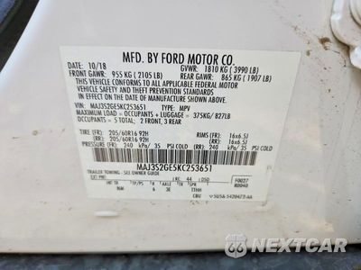 Zdjęcie 13 z 13 samochodu: 2019 FORD ECOSPORT SE VIN:MAJ3S2GE5KC253651 - miniatura